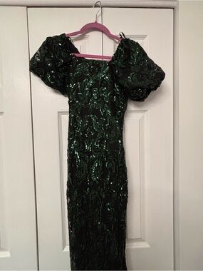jaci rhinestone embroidered mesh formal dress Jaci Rhinestone Embroidered Mesh Formal Dress